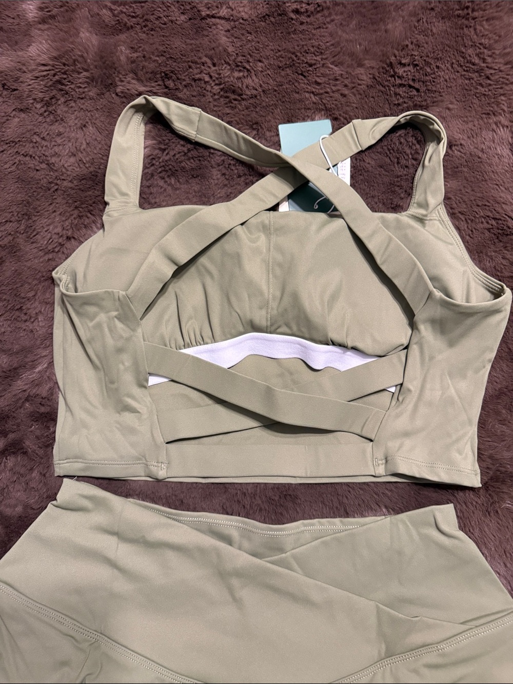 HALARA Sage Green Active Skirt & Crop Top Set - Picture 7 of 8